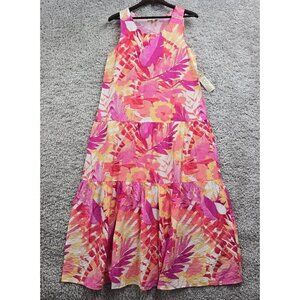 Escape by Habitat Womens Pink Floral‎ Maxi Dress Size M Resort Travel Summer